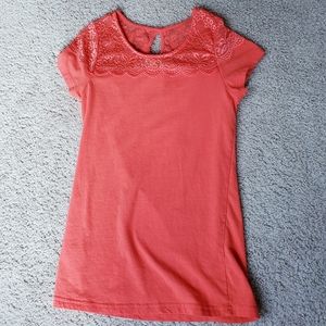 Col Story coral lace top tee S